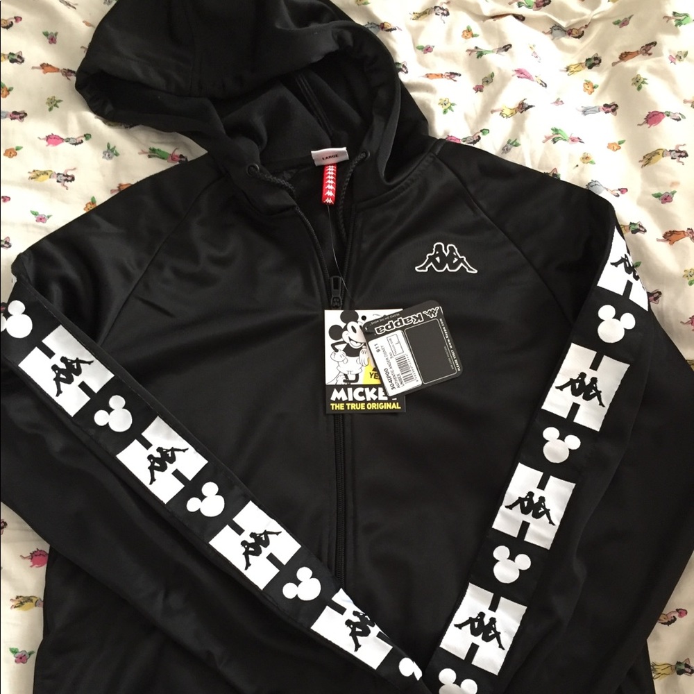 NWT Unisex kappa X Disney hooded Track jacket